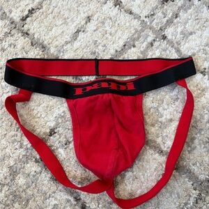 Papi Red Jockstrap Large